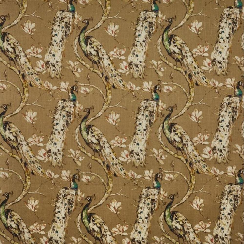 zlta farba kvet pava vtacikovy vzor textil tkanina elegantny kastiel vila unikatny nabytok vankus zaves pohovka kreslo calunenie obyvacka spalna salon hotel.jpg